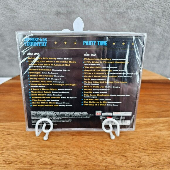 Time Life Superstars of Country Party Time Two Disc Set Music CDs VTG New Sealed - Picture 4 of 7